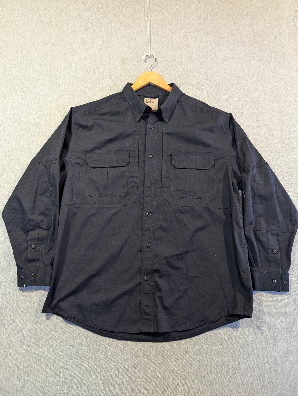 5.11 Tactical Work Shirt Men's XL Regular Dark Blue Vented Back